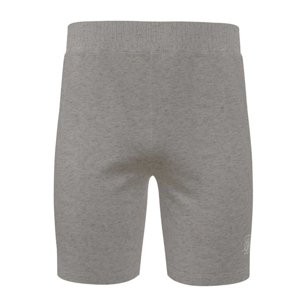 SikSilk Mens Jersey Relaxed Fit Cargo Shorts / Grey Marl Marl